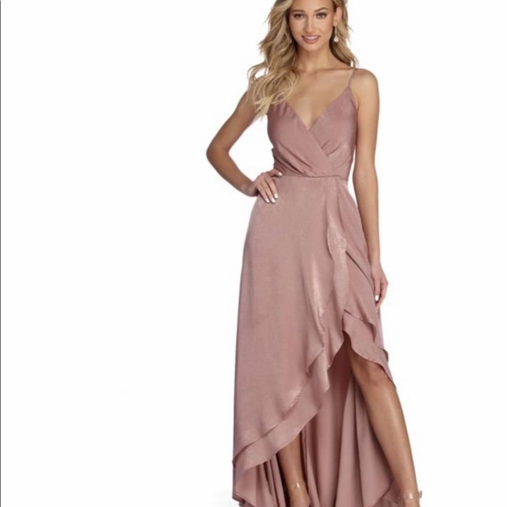 Mauve bridesmaid dress